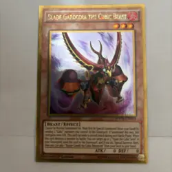 Yugioh Blade Garoodia the Cubic Beast (Gold Rare) (1st Edition) - MVP1-ENG34 - Image 1