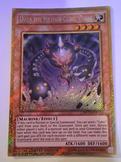 Yugioh Duza the Meteor Cubic Vessel MVP1-ENGV1 Gold Secret Rare Limited NM - Image 1