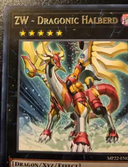 ZW - Dragonic Halberd MP22-EN082 1st Edition Rare Pharaoh's Gods Yu-Gi-Oh! TCG - Image 2