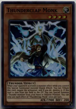 Thunderclap Monk Super Rare Savage Strike SAST-EN026 LP - Image 1