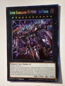 Super Starslayer TY-PHON - Sky Crisis (Secret Rare) RA04-EN072 NM Yugioh 1st Ed - Image 1