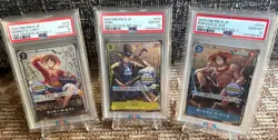 PSA 10 2024 One Piece Luffy Sabo Ace Mini Pack Sequential Set - Image 1