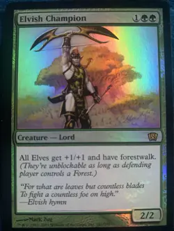 Elvish Champion Foil LP 8th Edition MTG Magic The Gathering Card - Image 3