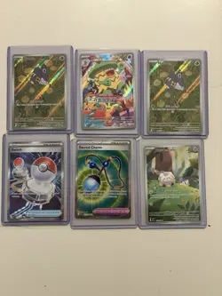 Phantasmal Flames Full Art 6 Card Lot - Nymble, Ludicolo, Togedemaru, Switch - Image 1