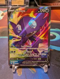 Sableye V 194/202 Full Art SWSH01: Sword & Shield Base Set Pokemon Card NM - Image 1