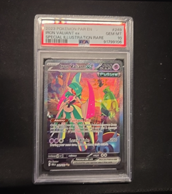 Pokemon Iron Valiant EX TCG Card 249/182 SIR SV04: Paradox Rift PSA 10 - Image 1