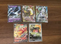 Pokemon TCG 5 Card Lot Full Art Mixed V/VMAX/SIR - NM - Image 1