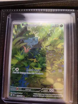 Pokemon Cards Bulbasaur 166/165 151 Illustration Rare NM (Raw) - Image 1