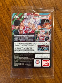 One Piece Monkey.D.Luffy Promo Card *SEALED* plus poster and tshirt - Image 2