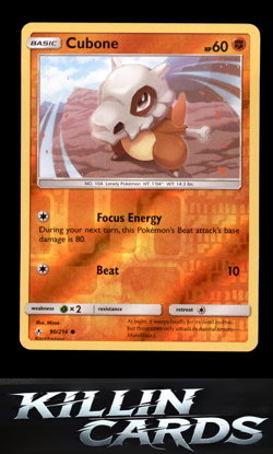 Reverse Holofoil Cubone 90/214 Pokemon Common SM - Unbroken Bonds Card NM - Image 1