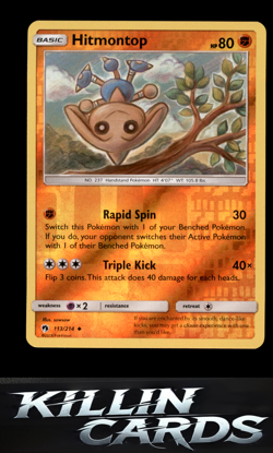 Reverse Holofoil Hitmontop 113/214 Pokemon Uncommon SM - Lost Thunder Card NM - Image 1