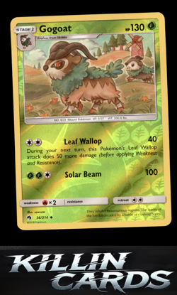 Reverse Holofoil Gogoat 36/214 Pokemon Uncommon SM - Lost Thunder Card NM - Image 1