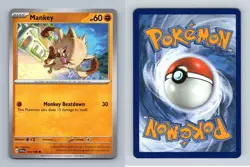 Mankey #107/198 Scarlet & Violet Common Pokemon 2023 TCG Card - Image 1