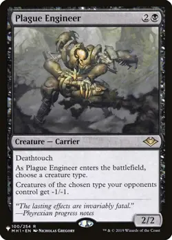 MTG Magic the Gathering Plague Engineer (MH1-100/2869) The List NM - Image 1