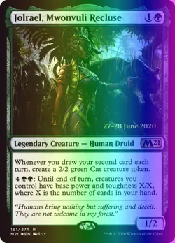 MTG Jolrael, Mwonvuli Recluse (191s/142) Core Set 2021 Promos LP FOIL - Image 1