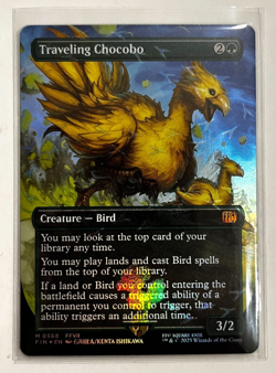 MTG – Final Fantasy – Traveling Chocobo – Chocobo Track Foil – Mythic 0568 - Image 1