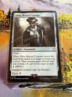 Silver Shroud Costume - 142 - NM - Universes Beyond: Fallout - MTG - Image 2