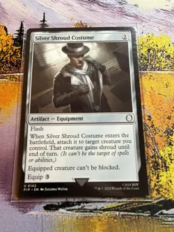 Silver Shroud Costume - 142 - NM - Universes Beyond: Fallout - MTG - Image 3