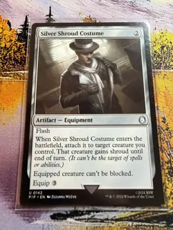 Silver Shroud Costume - 142 - NM - Universes Beyond: Fallout - MTG - Image 5