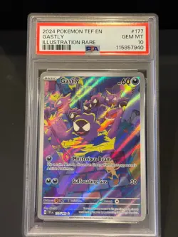 Pokemon Gastly #177/162 SV05: Temporal Forces PSA 10 GEM MINT - Image 1