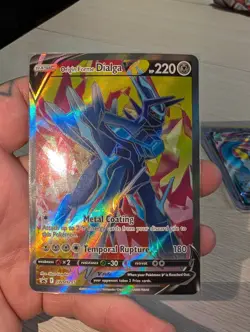 Origin Forme Dialga V SWSH255 Promo Black Star Full Art Holo Pokemon Card - Image 1