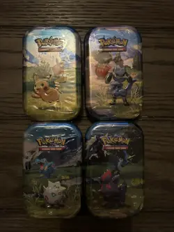 Pokemon TCG: Mega Evolution Ascended Heroes Mini Tin Lot Of 4 Brand New/ Sealed! - Image 1