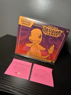 1 New Sealed Pokemon TCG Obsidian Flames Elite Trainer Box Charmander ETB - Image 2