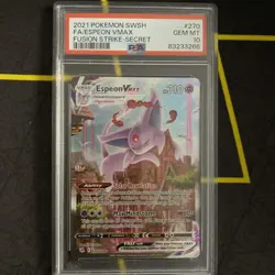 Pokemon 2021 Espeon VMAX 270/264 FA Secret Fusion Strike GEM MINT PSA 10 - Image 1