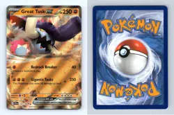 Great Tusk ex #123/198 Scarlet & Violet Double Rare Holo Full Art Pokemon TCG - Image 1