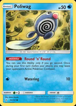 Pokemon Poliwag (36/241) Unbroken Bonds LP REVERSE HOLO - Image 1
