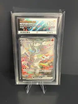 Pokemon Reshiram EX 166/086 White Flare SIR Ace 10 PERFECT SUBS - Image 1