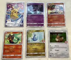 Pokemon KFC Promos Lot Of 6 Pikachu Charizard Mewtwo Eevee Indonesia 2020 - Image 1