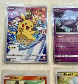 Pokemon KFC Promos Lot Of 6 Pikachu Charizard Mewtwo Eevee Indonesia 2020 - Image 2