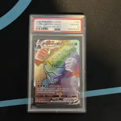 2020 Pokemon Rebel Clash Rillaboom VMAX 018/192 PSA 10 GEM MINT - Image 1