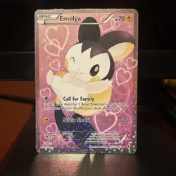 Pokemon Emolga Full Art Holo Legendary Treasures RC23/RC25 70 HP - Image 1