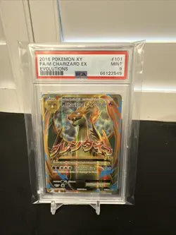 Pokemon XY Evolutions Full Art Ultra Rare Mega Charizard EX #101/108 PSA 9 Mint - Image 1