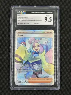 Iono 124 - Pokemon SV Scarlet & Violet Black Star Promo Full Art Trainer Holo NM - Image 1