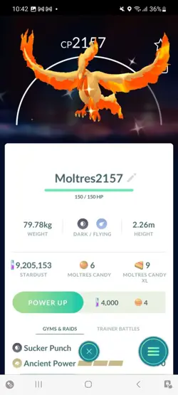 Pokemon Go Shiny Galerian Moltres - Image 1
