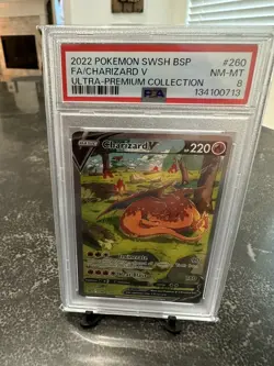 2022 Pokemon SWSH BSP FA/ Charizard V Ultra Premium Collection #260 PSA 8 - Image 1
