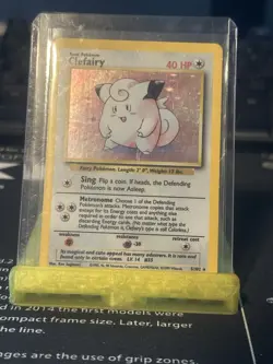 Pokemon Clefairy Holo Rare Shadowless Base Set Vintage Near Mint Condition - Image 3