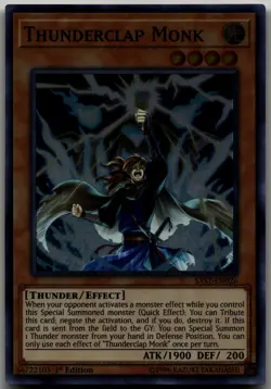 Thunderclap Monk Super Rare Savage Strike SAST-EN026 LP - Image 1