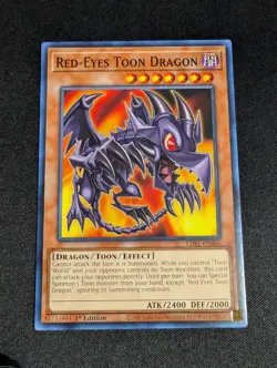 Yugioh - Red Eyes Toon Dragon LDS1-EN066 1st Common NM - Image 1
