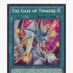 Konami Yu-Gi-Oh! The Gaze of Timaeus Spell Card 1st Edition Holo MZMU-EN013 - Image 1