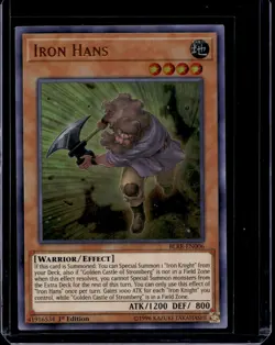 Yugioh - Iron Hans (Ultra Rare) (1st Edition) - BLRR-EN006 - Image 1