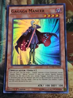Gagaga Mancer WSUP-EN028 1st Super Rare VLP Yu-Gi-Oh! - Image 1