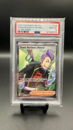 Team Rocket's Petrel 226/182 Sv10: Destined Rivals Holo PSA 10 Pokemon Card - Image 1