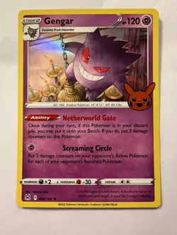 Gengar 66/196 - Holo Trick or Trade 2023 Pokemon Card - Image 1