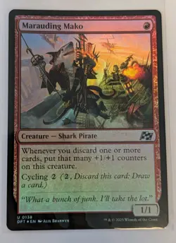 Marauding Mako Aetherdrift Foil - MTG - Image 1