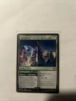 ZANARKAND, ANCIENT METROPOLIS // LASTING FAYTH mtg NM-M Final Fantasy 1 Rare - Image 1