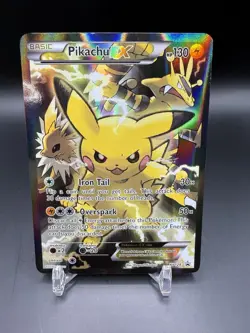 Pokemon Pikachu EX XY124 Black Star Promo 2016 Holo Card TCG - Image 1